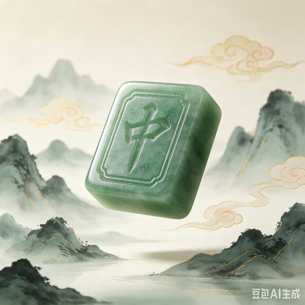 modern oriental mahjong set