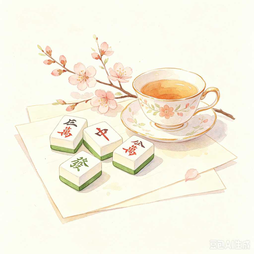 minimalist mahjong tiles